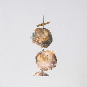 Hailey Capiz Seashell Windchime with Sea Shell