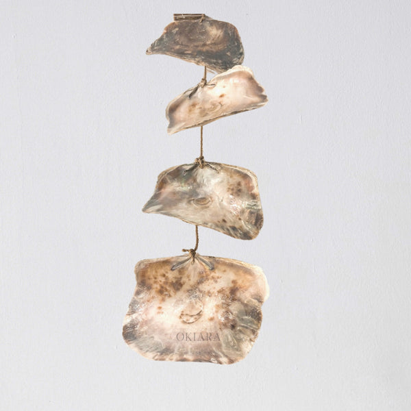 Hailey Capiz Seashell Windchime with Sea Shell