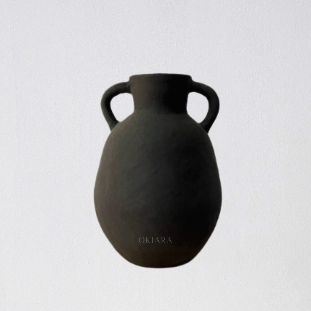 Amphora Vessel Black | Large