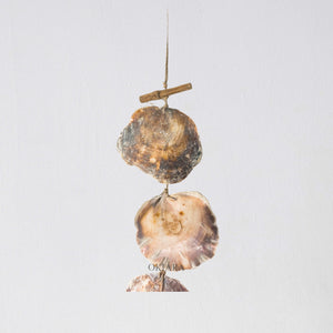 Hailey Capiz Seashell Windchime with Sea Shell